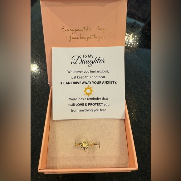 To My Daughter Sun Fidget Ring - Picture 5 of 5